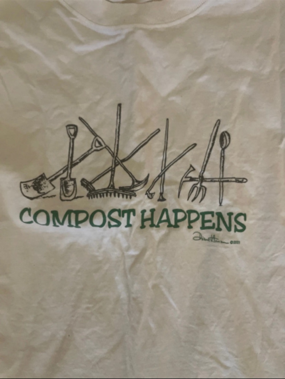 vintage USA made compost happens T-shirt